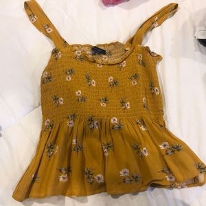 Yellow floral top